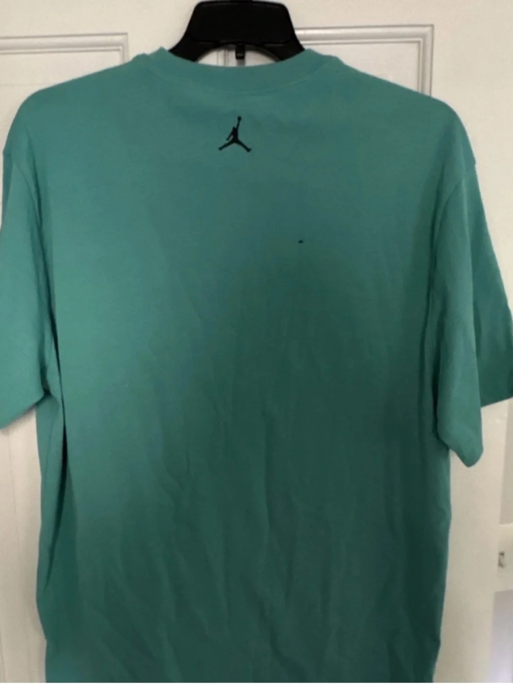 Jordan Jumpman Air Jordan 1 Teal Men's T-Shirt L Embroidered Logo Crew Neck